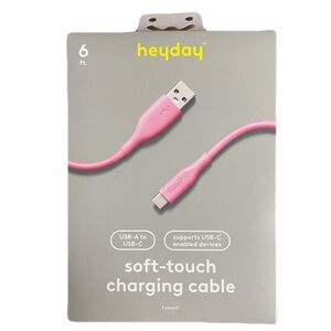Heyday Pink USB-A to USB-C Charging Cable 6ft